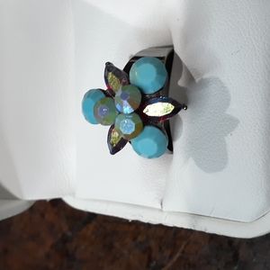 Fun Blue and red stone ring
